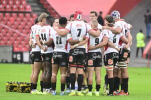 Lions rugby players