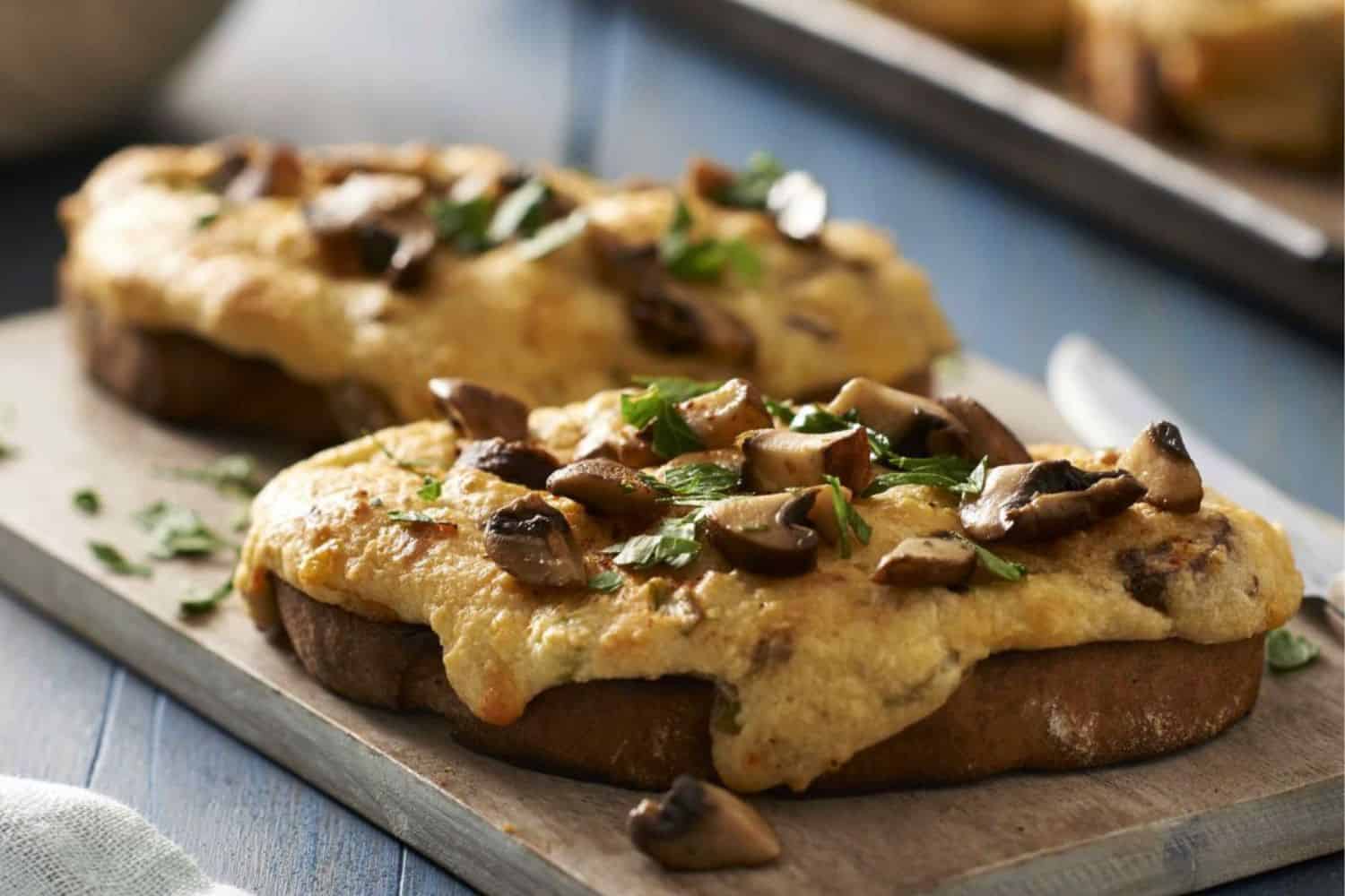 Mushroom-Cheese-Souffle-Toast recipe