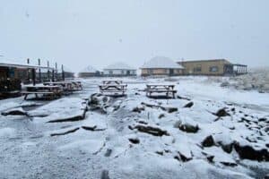 Snow on Sani Pass, KwaZulu-Natal