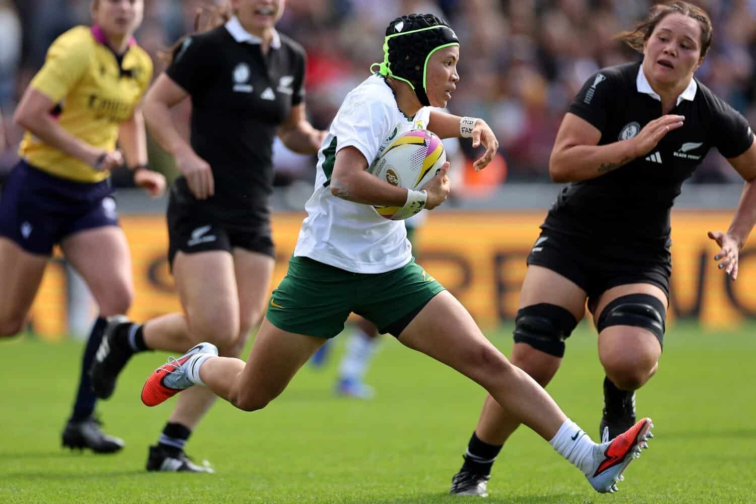 Springbok women's full back Byrhandré Dolf