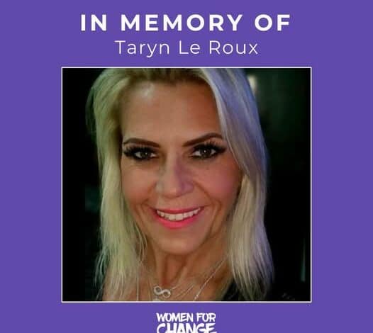 Taryn le Roux was killed in an alleged domestic dispute