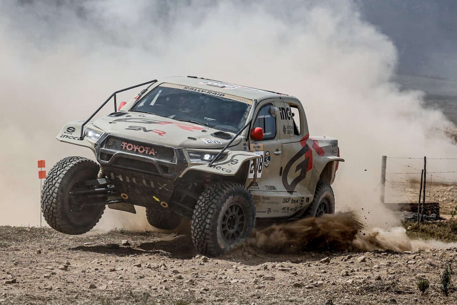 Toyota Hilux Gazoo Racing Variawa and Cazalet still leads after Outeniqua 400