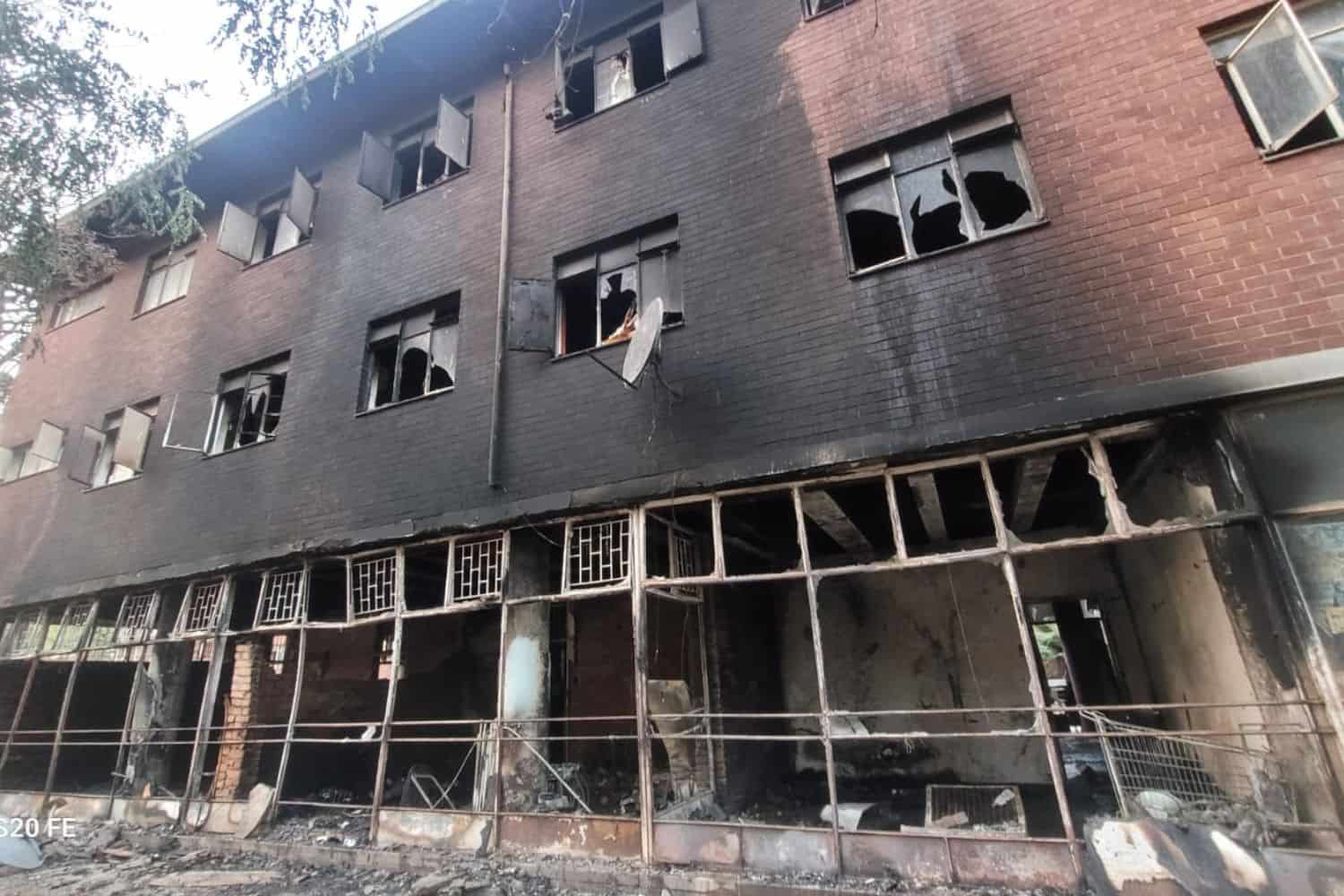 Two dead after fire rips through basement of building in Tshwane