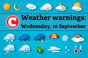 Weather forecast 10 September 2025