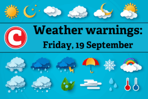 Weather forecast 19 September 2025