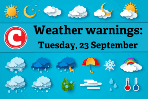 Weather forecast 23 September 2025