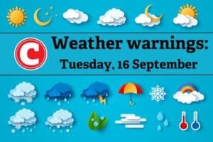 Weather forecast 16 September 2025
