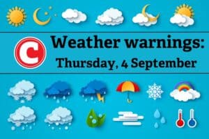 Weather forecast 4 September 2025