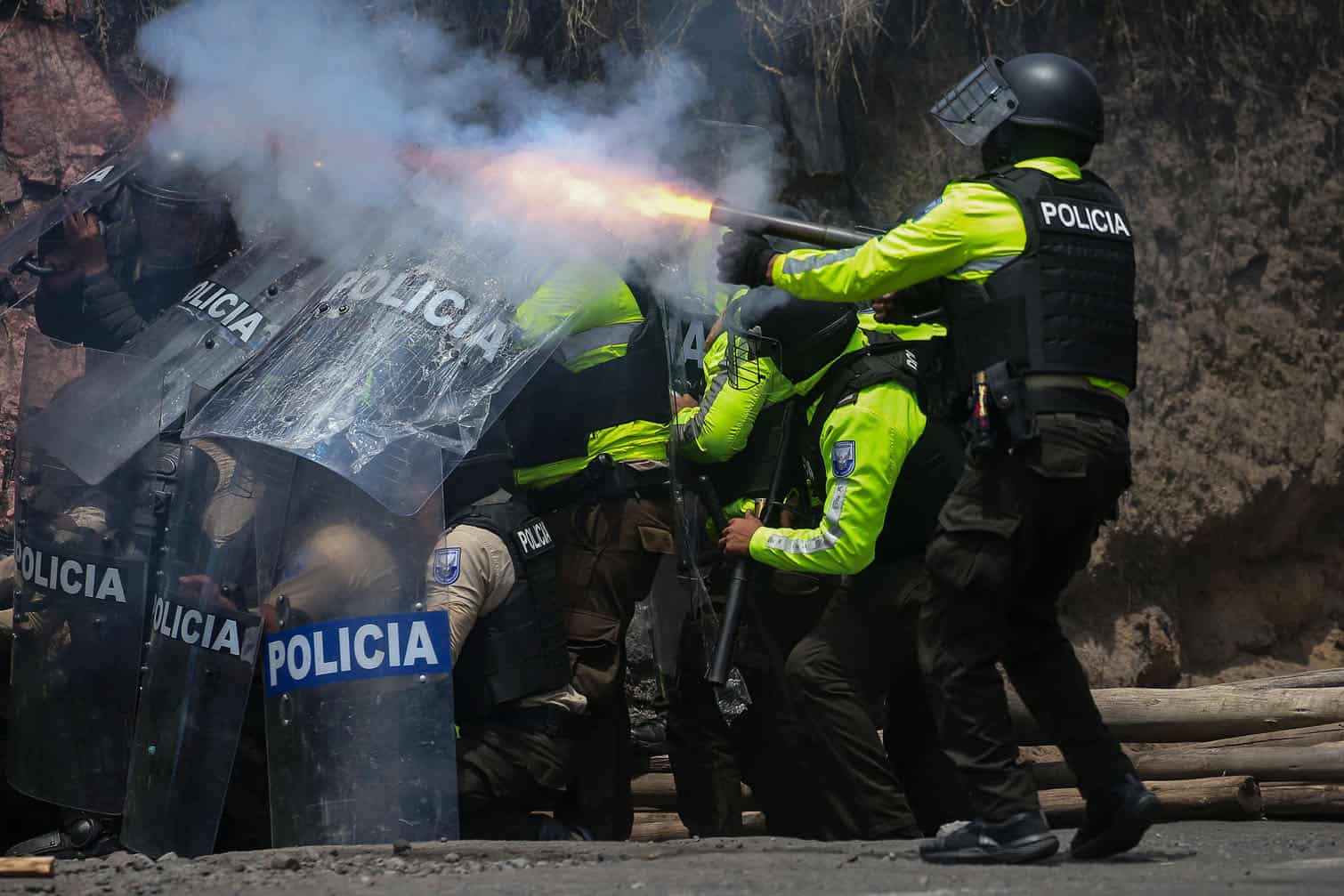 Anti-government protests in Ecuador over rising diesel prices