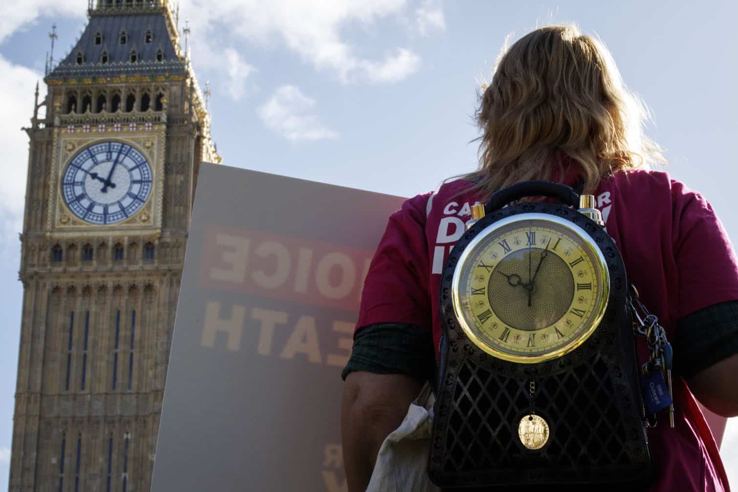 Protests ahead of the Assisted Dying Bill debate in the Lords