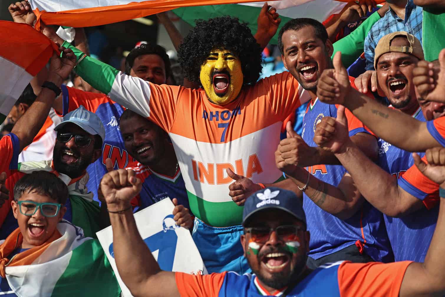 India's fans cheer