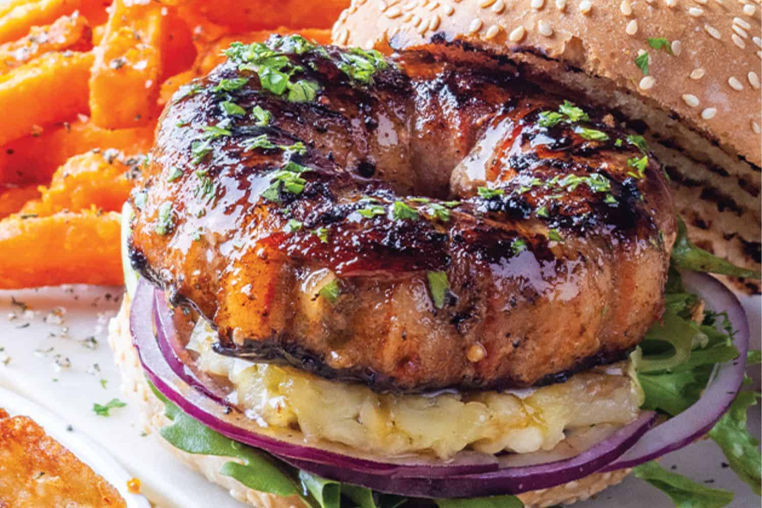 Donut burger. Picture: Supplied