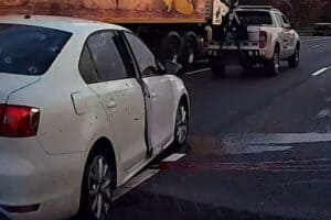 The scene of the drive-by shooting in Alberton, Gauteng