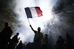 French unions stage protests in Paris against austerity budget cuts