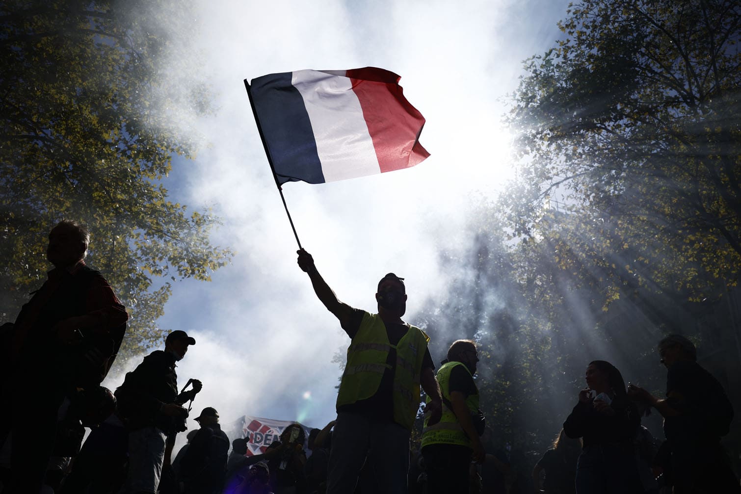 French unions stage protests in Paris against austerity budget cuts