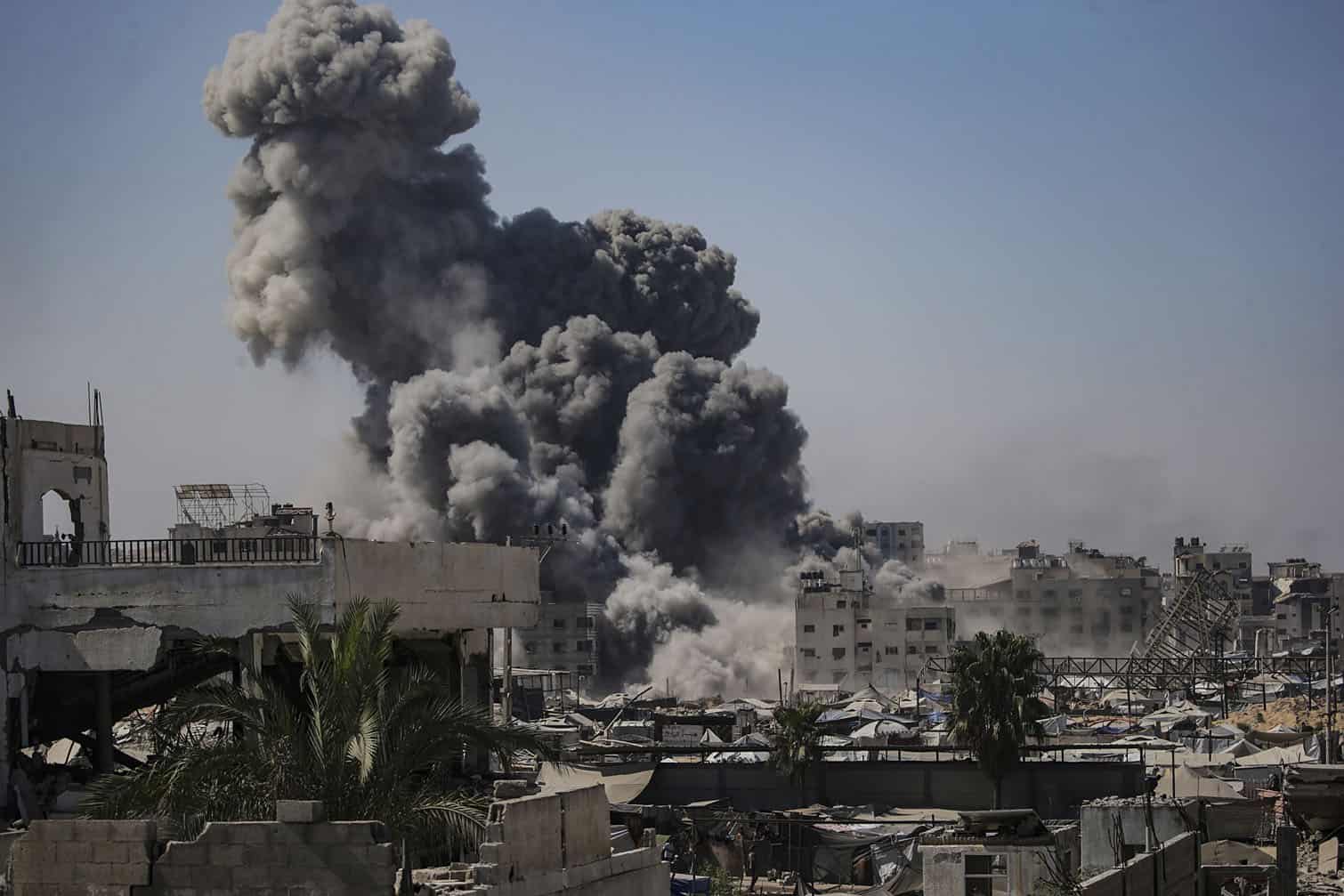 Israeli airstrikes on Gaza City