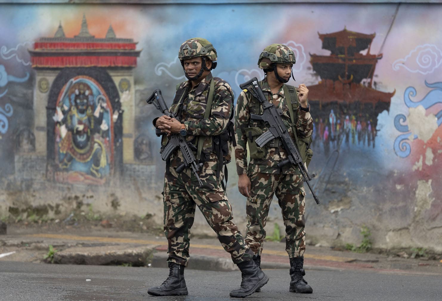 Nepalese Army patrols Kathmandu after violent protests