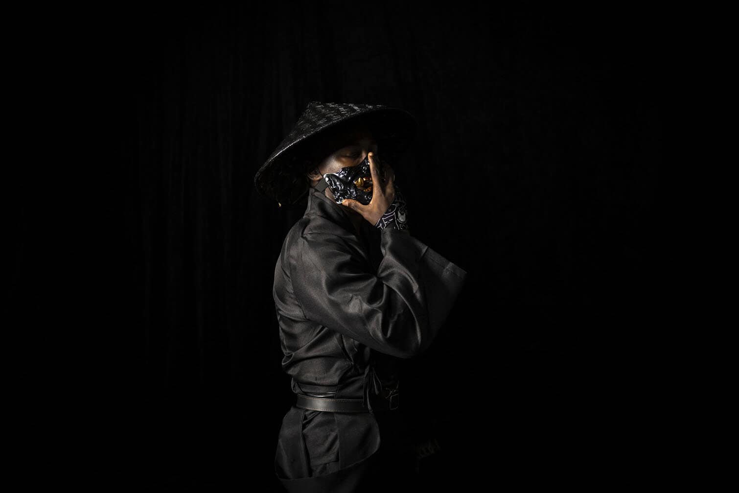 Peter Adegbolghan, 26, dressed as Jin Sakai