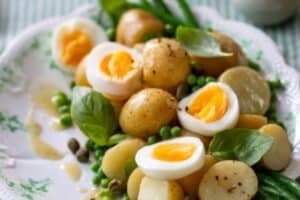 Spring green potato and egg salad, Piccture supplied