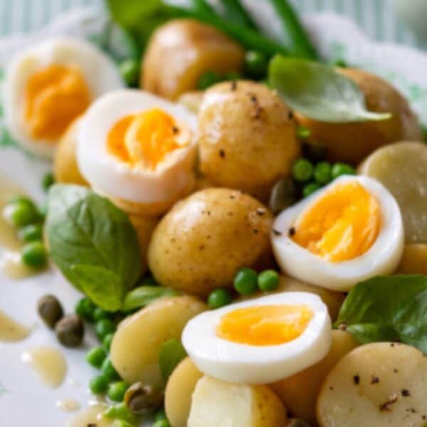 Spring green potato and egg salad, Piccture supplied
