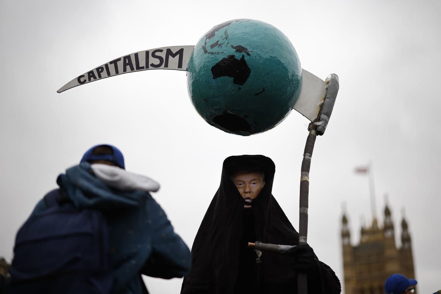 'Stop Trump Coalition' stages mass protest against US president's visit to Britain