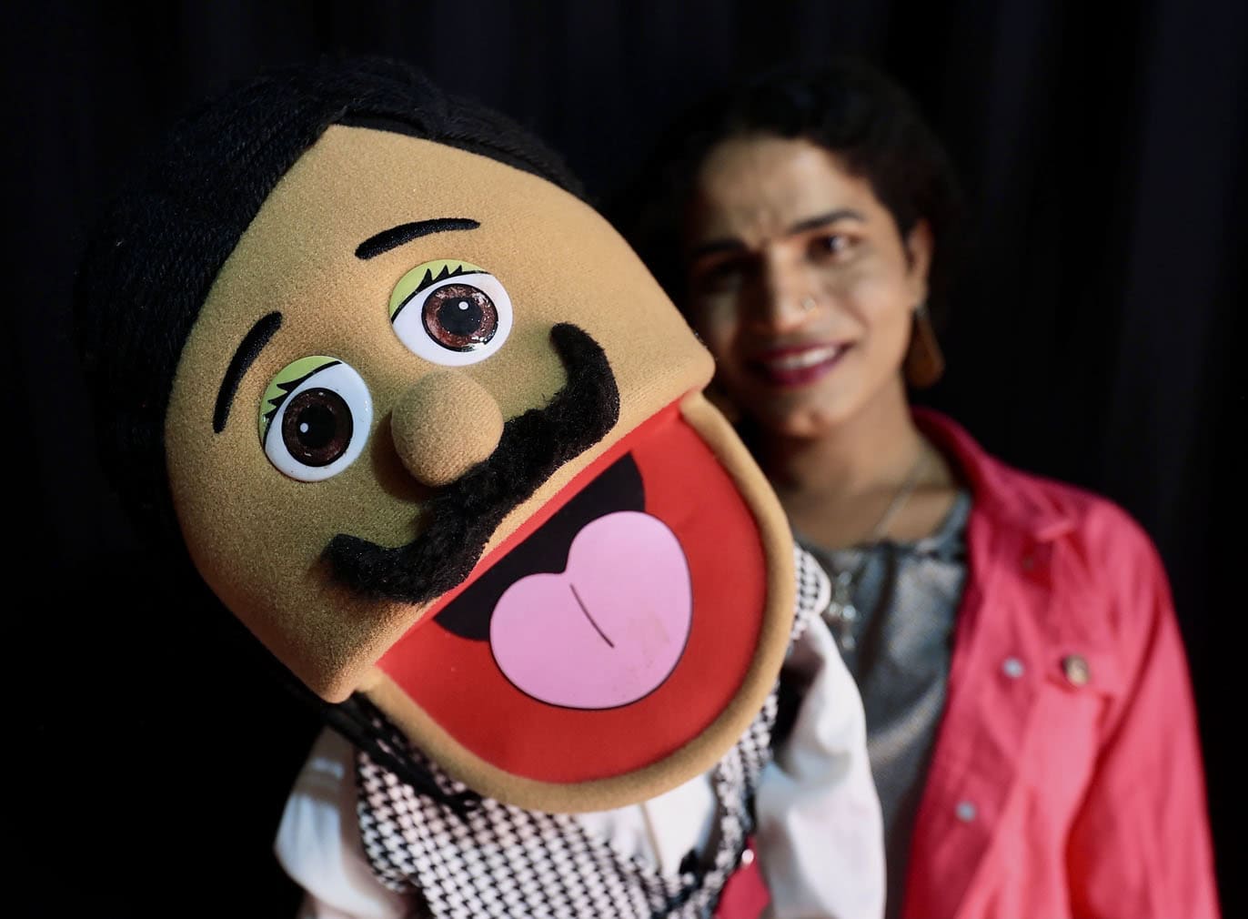 India's first transgender ventriloquist artist Jaanu performs in Bangalore