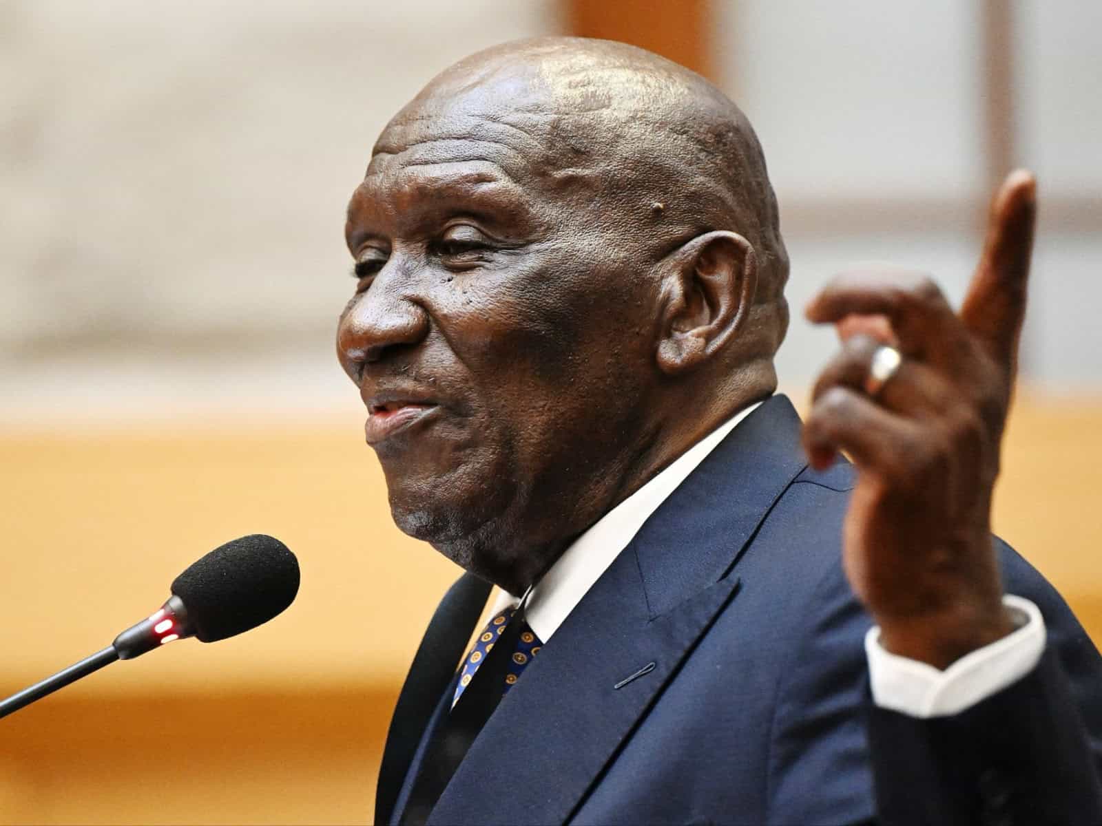 Bheki Cele before the ad hoc committee on police corruption.