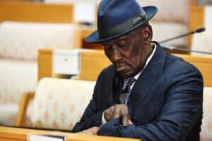 Bheki Cele appeared at Parliament's ad hoc committee on police corruption.