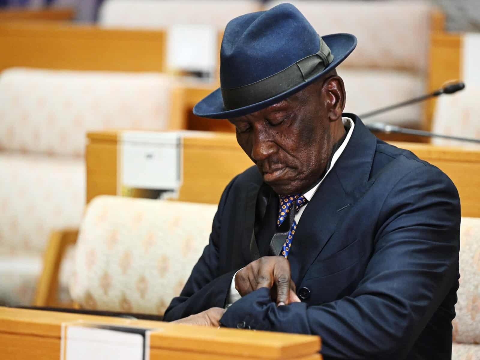 Bheki Cele appeared at Parliament's ad hoc committee on police corruption.
