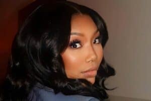 Brandy walks off stage