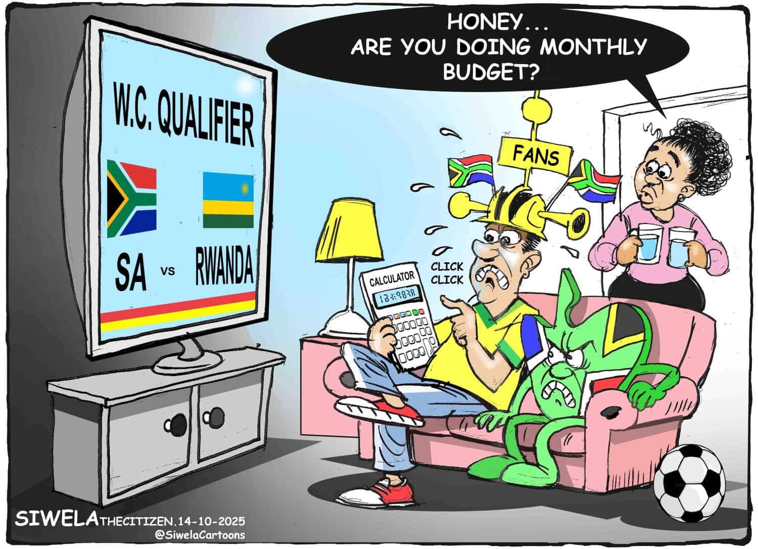 Cartoon Bafana World Cup qualification