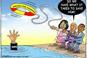 Unite for change cartoon