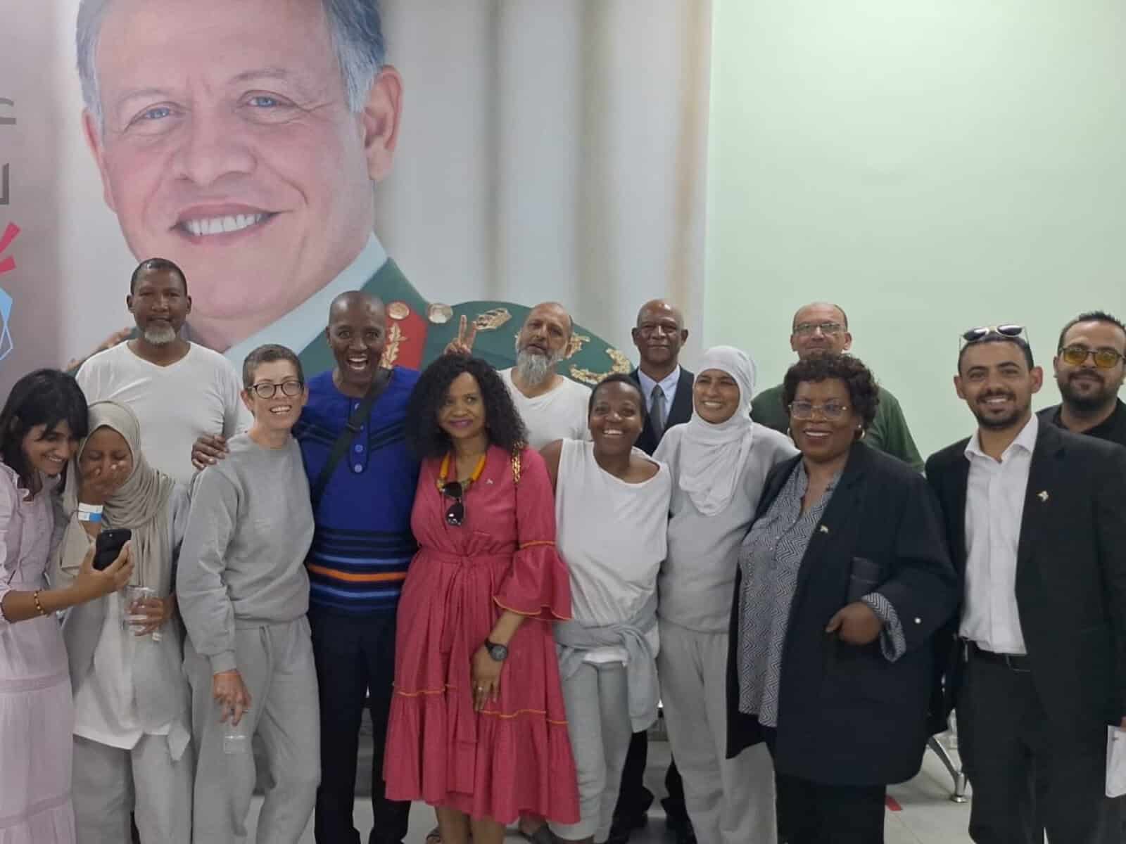 Flotilla activists arrived safe in Jordan.