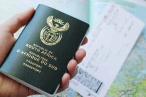 South African passport.