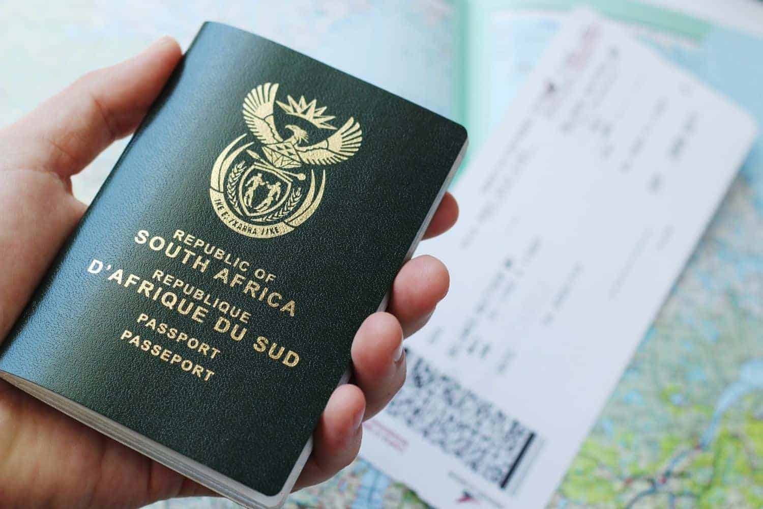 South African passport.