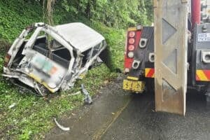 Ten school injured after truck rear-ends a taxi in KZN