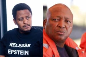 Kenny Kunene sends a cease a desist letter to Sinawo Thambo over social media posts.