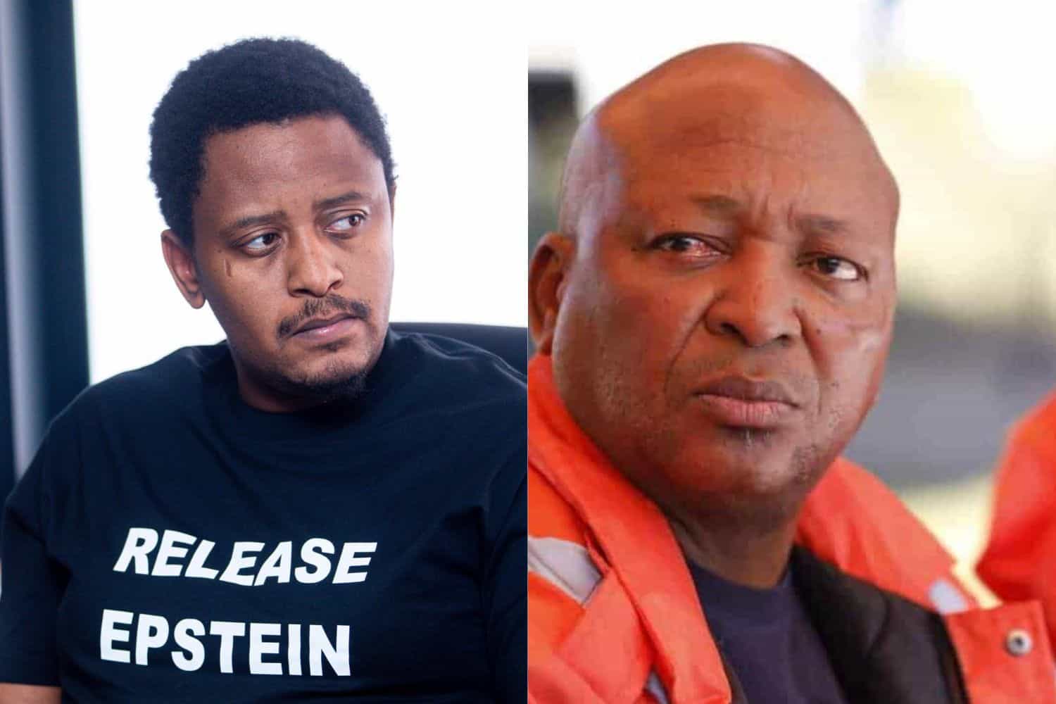 Kenny Kunene sends a cease a desist letter to Sinawo Thambo over social media posts.