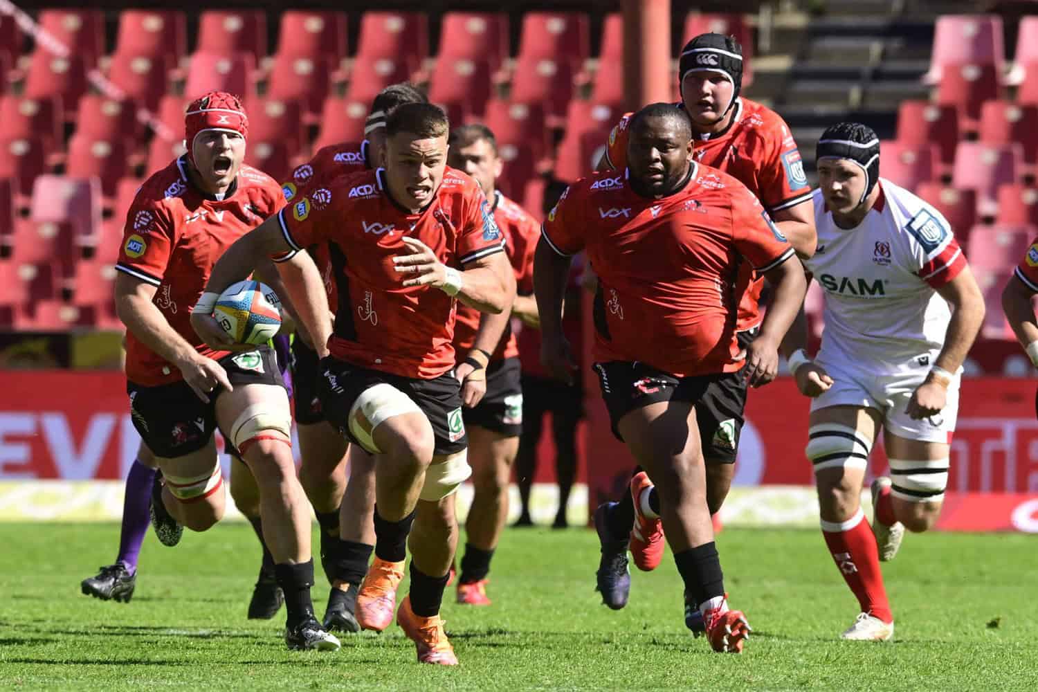 Lions rugby players