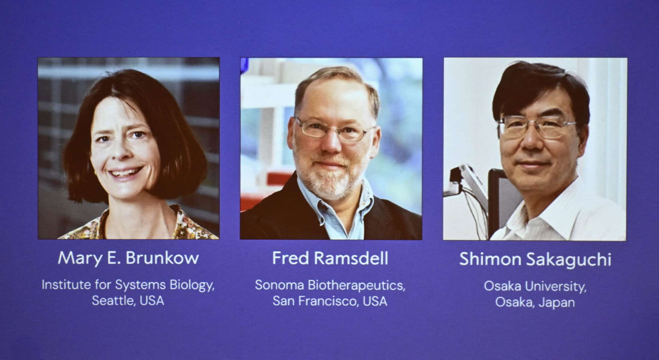 Medicine Nobel to trio who identified immune system's 'security guards'