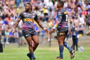 Stormers backline players Warrick Gelant and Damian Willemse