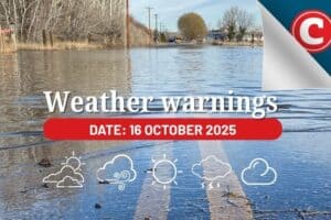 Weather forecast 16 October 2025