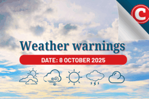 Weather forecast 8 October 2025