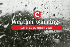 Weather forecast 30 October 2025