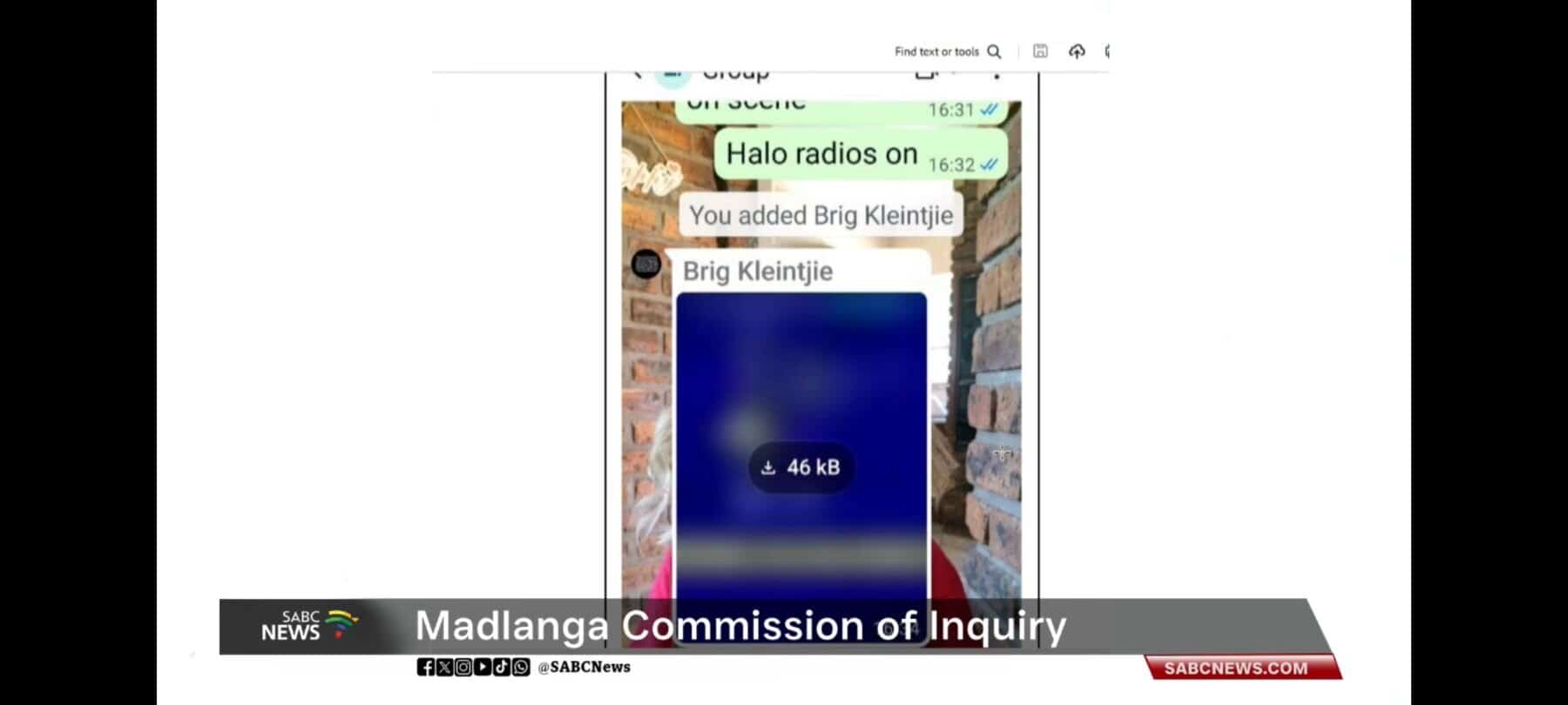 WhatsApp texts Madlanga commission