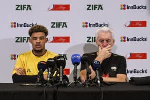 Ronwen Williams and Hugo Broos