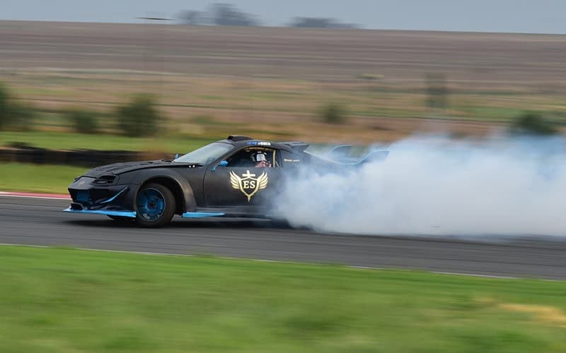 Toyota Supra drifting
