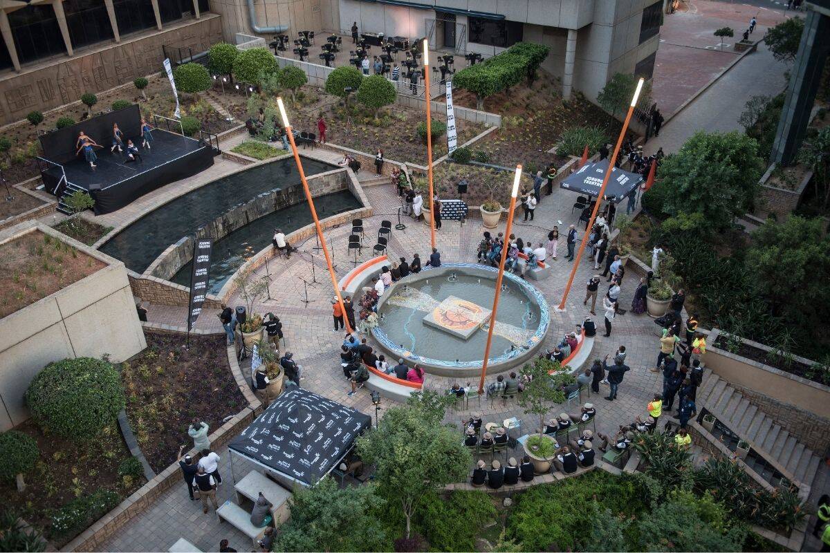 The revitalised Theatre Fountain Plaza. Picture: Michel Béga