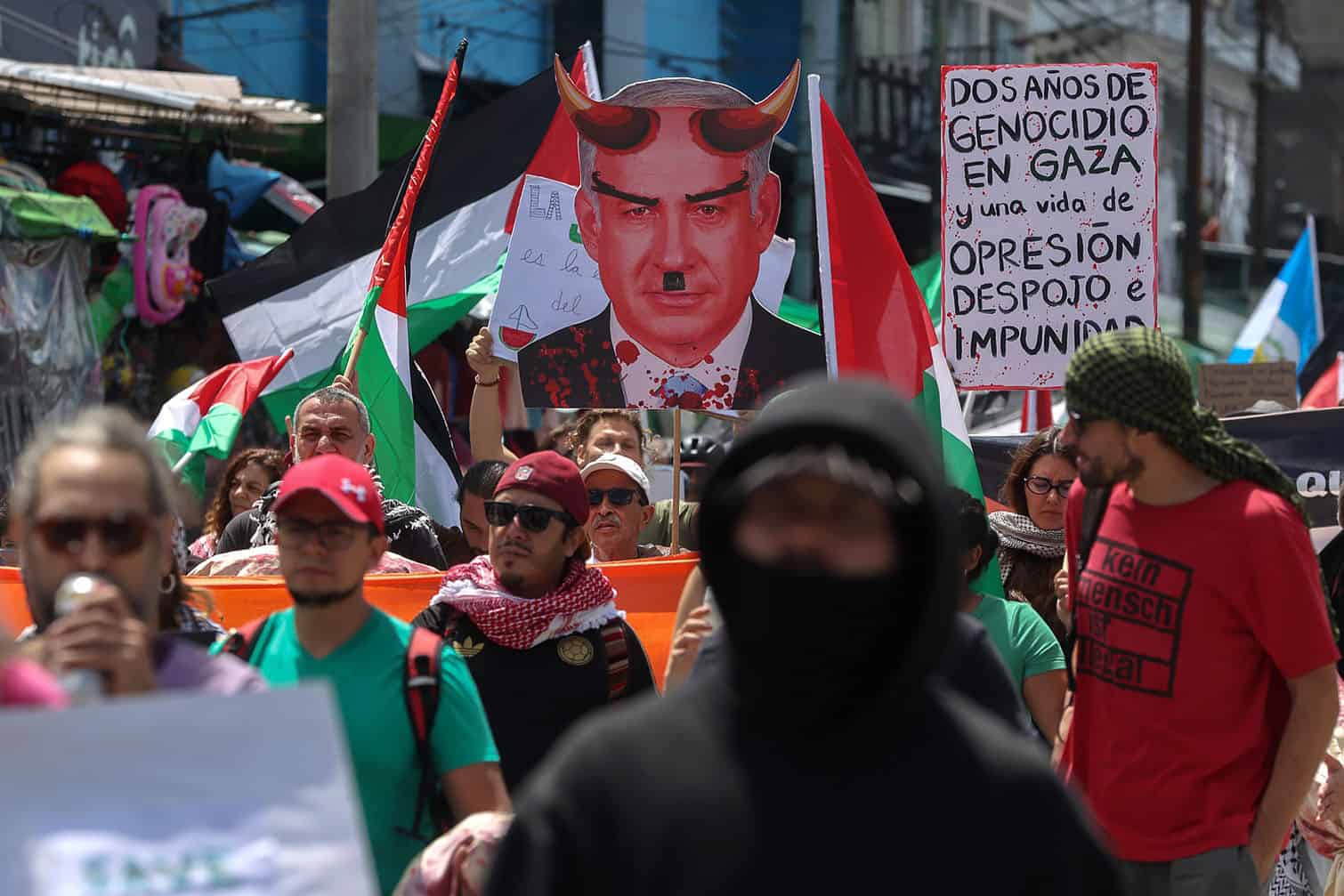 Pro-Palestinian protest in Guatemala City