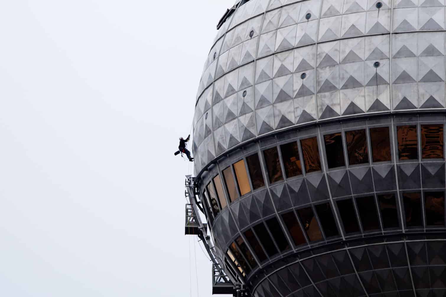 Worker at Berlin TV tower